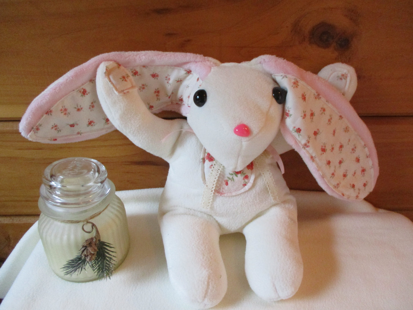 Large White Stuffed Bunny