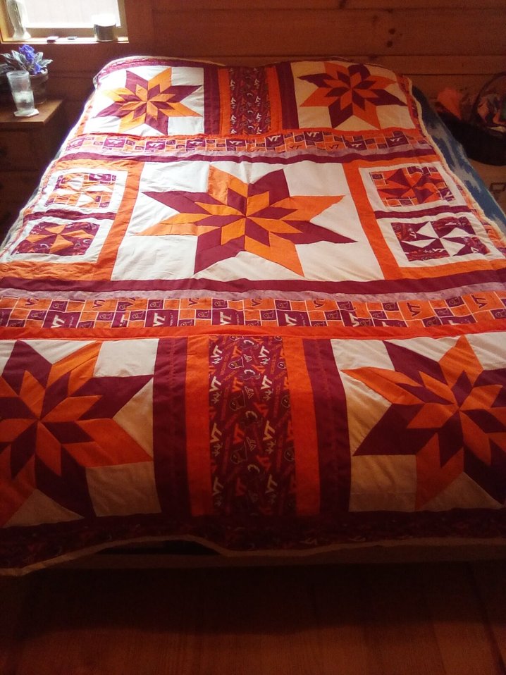 Virginia Tech/Flowers Quilt