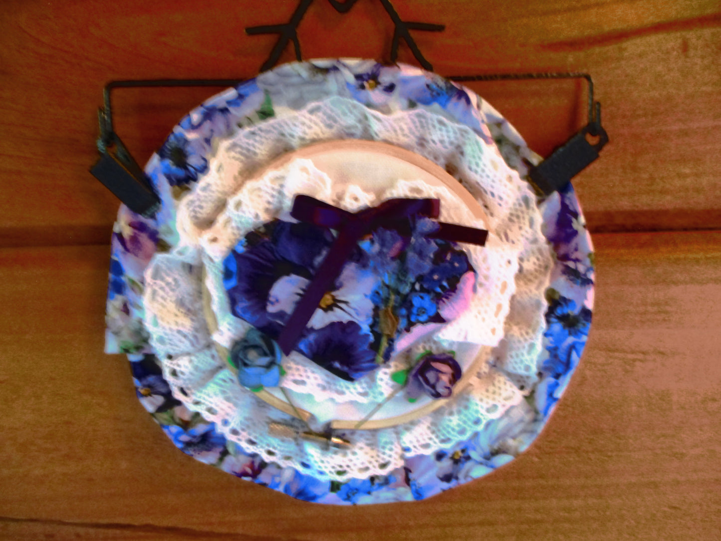 Embroidery hoop wall art