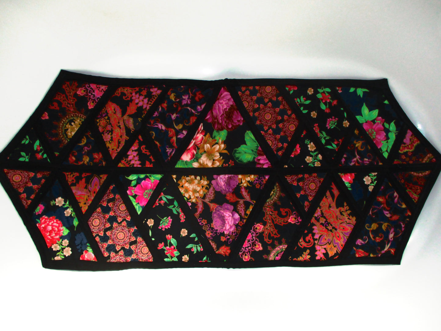 Neon and Black Table Runner