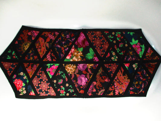 Neon and Black Table Runner