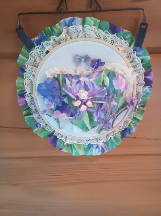 Embroidery hoop wall art